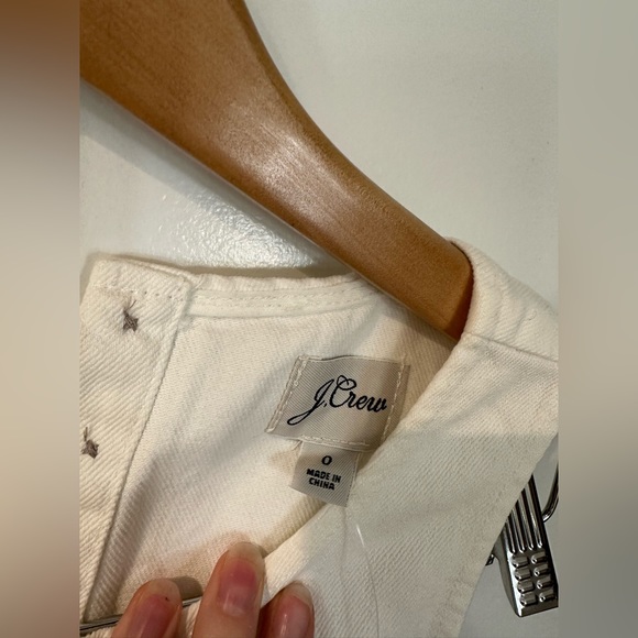 NWT J Crew white denim dress with pockets!! - Picture 3 of 12